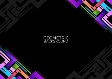 Geometrik arkaplan modern tasarım gradyanı