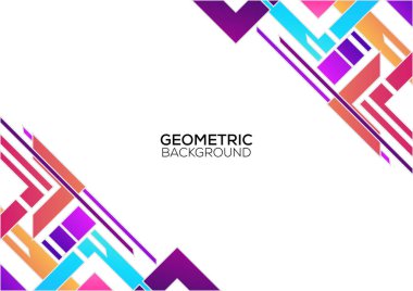 modern geometrik renkli arkaplan tasarımı