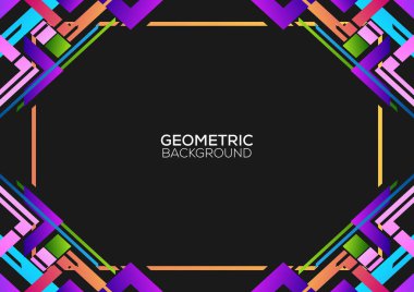 modern geometrik arkaplan renkli tasarım