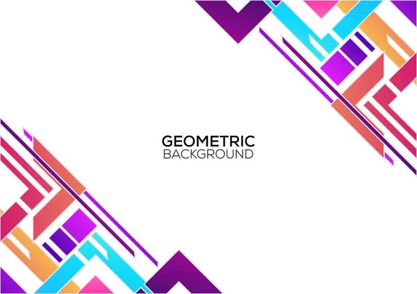 Modern Geometriai Színes Háttér Tervezés — Stock Vector