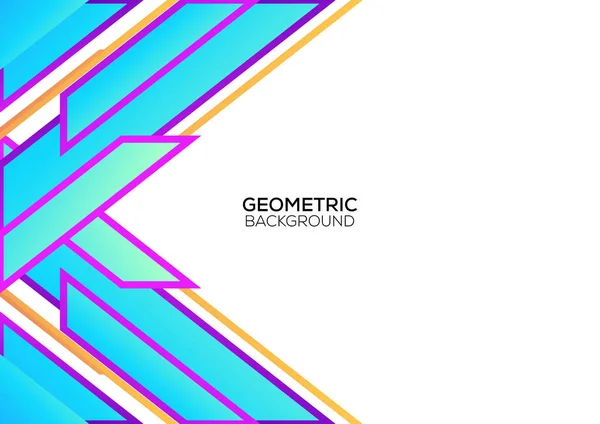 Современный Геометрический Дизайн Градиентно Синий — стоковый вектор