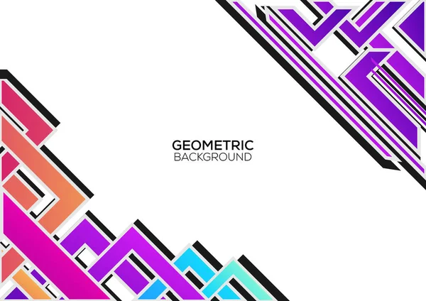 Geométrica Moderna Design Fundo Abstrato — Vetor de Stock