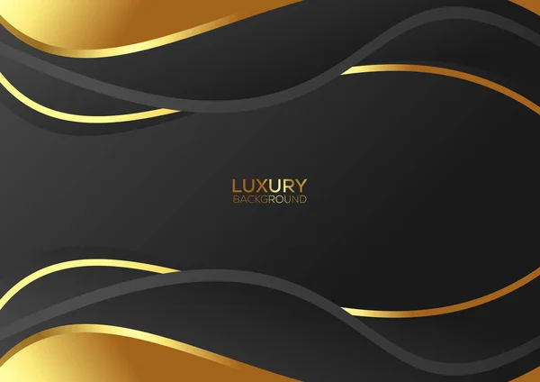 Premium Luxus Welle Hintergrunddesign — Stockvektor