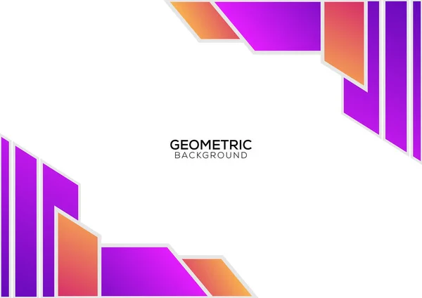 Modern Geometric Background Design Gradient Color — Stock Vector