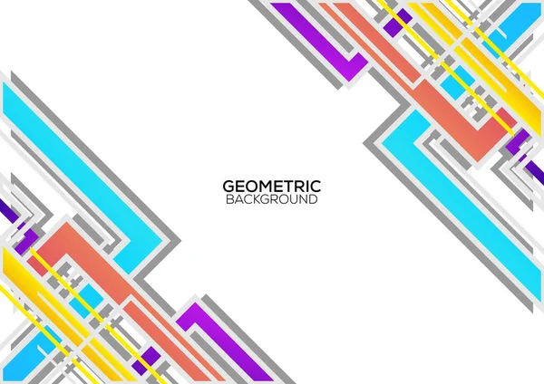 Geometrisch Achtergrond Ontwerp Abstract Modern — Stockvector
