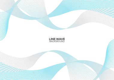 soyut çizgi dalga gradyan arkaplan tasarımı