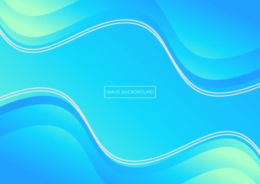 dalga gradyanı mavi modern arkaplan tasarımı