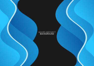 soyut dalgalar gradyan arkaplan modern biçim tasarımı