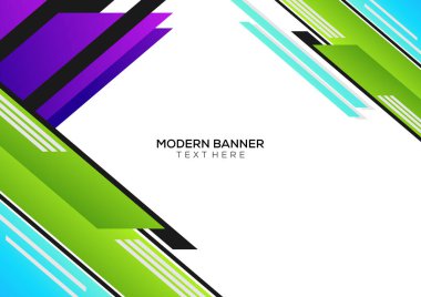 Soyut geometrik arkaplan pankartı