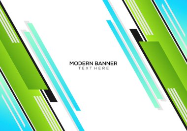 gradyan geometrik arkaplan pankartı modern