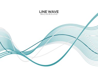 Mavi ve gri dalgalı biçimlere sahip soyut arkaplan