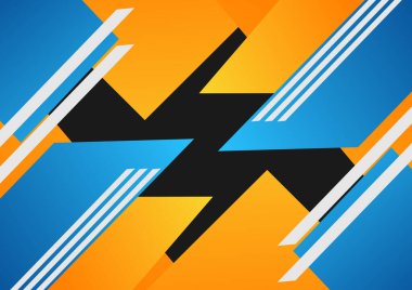 mavi ve sarı modern geometrik arkaplan