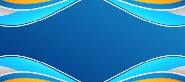 modern biçim mavi gradyan arkaplan pankartı