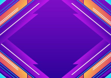 renkli geometrik biçim soyut arkaplan şablonu