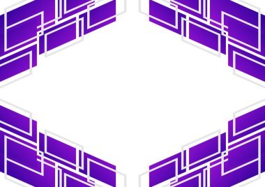 soyut mor kompozisyon sunum pankartı