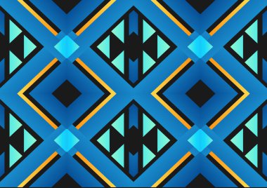 soyut mavi geometrik arkaplan biçimi modern