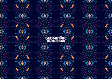 Geometrik soyut afiş arkaplan tasarımı