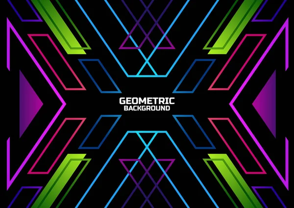Futuristik oyun geometrik arkaplan pankartı