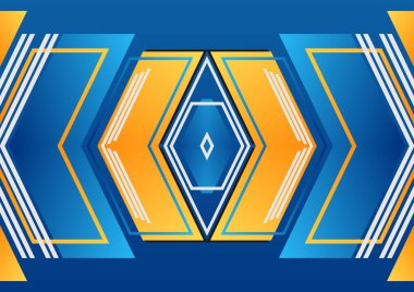 background modern design blue and yellow geometric