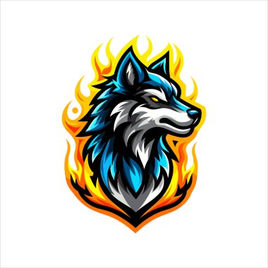 Kurt başlı maskot logosu.