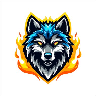wolf team esport logo design