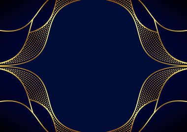 modern mavi altın lüks arka plana sahip