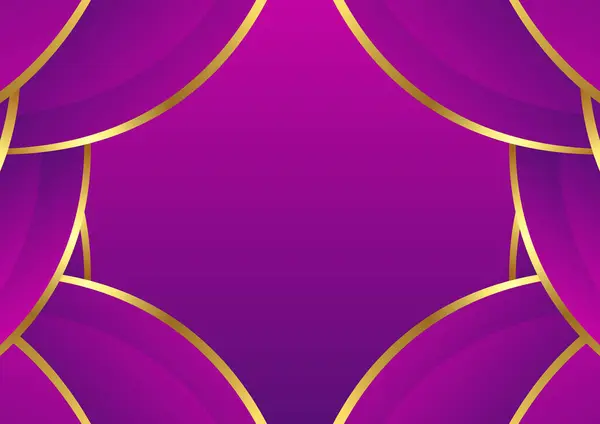 altın rengi şablon arka planı olan mor