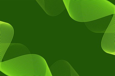 yeşil çizgi dalga şablonu arka planı
