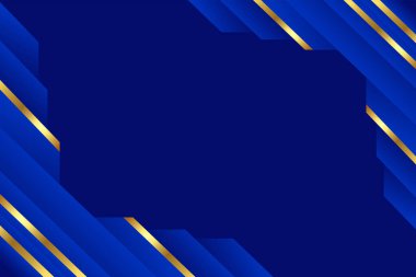 Minimalist işler için mavi arka plan ve lüks stil soyut şekil