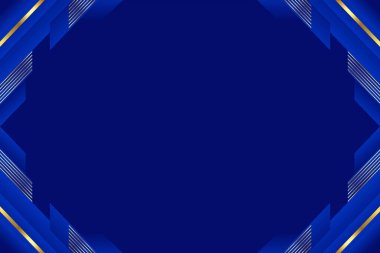 Minimalist işler için mavi arka plan ve lüks stil soyut şekil