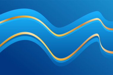 Modern zarif mavi dalga arkaplan tasarımı