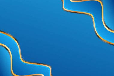 Modern zarif mavi dalga arkaplan tasarımı