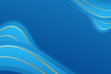 Modern zarif mavi dalga arkaplan tasarımı