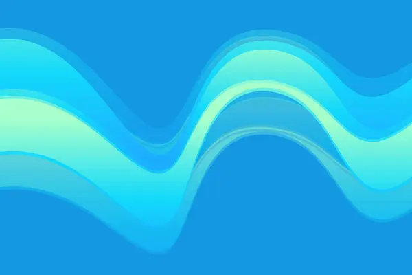 Pürüzsüz mavi dalgalı arkaplan tasarımı
