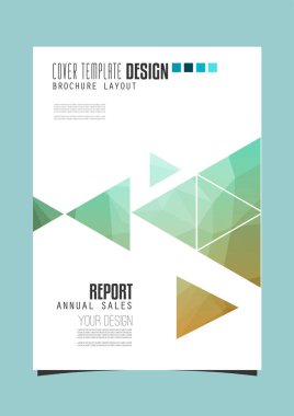 Yıllık rapor tasarım şablonu