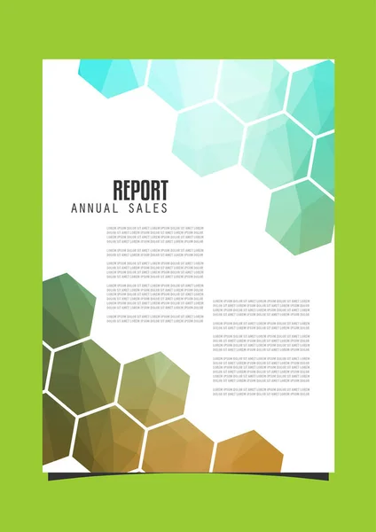 Vorlage Für Den Jahresbericht — Stockfoto