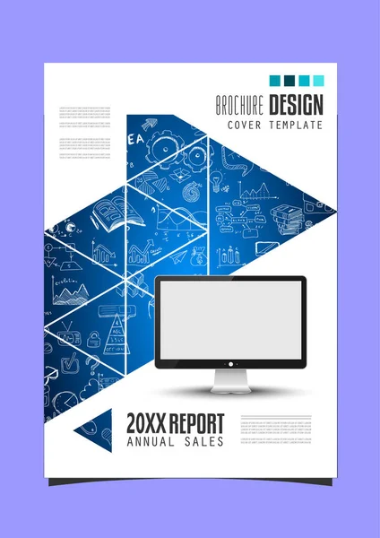 Plantilla Diseño Del Informe Anual — Foto de Stock