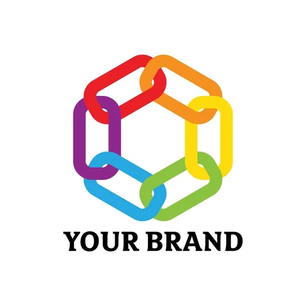 Diseño Colorido Del Logotipo Plantilla Logotipo Vector —  Fotos de Stock