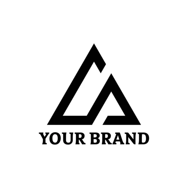 Modèle Logo Conception Vectorielle Créative Vecteur Montagne Logo Aventure — Photo