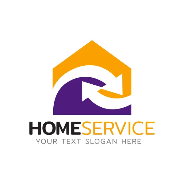 Home Service Logo Design — Stockfoto