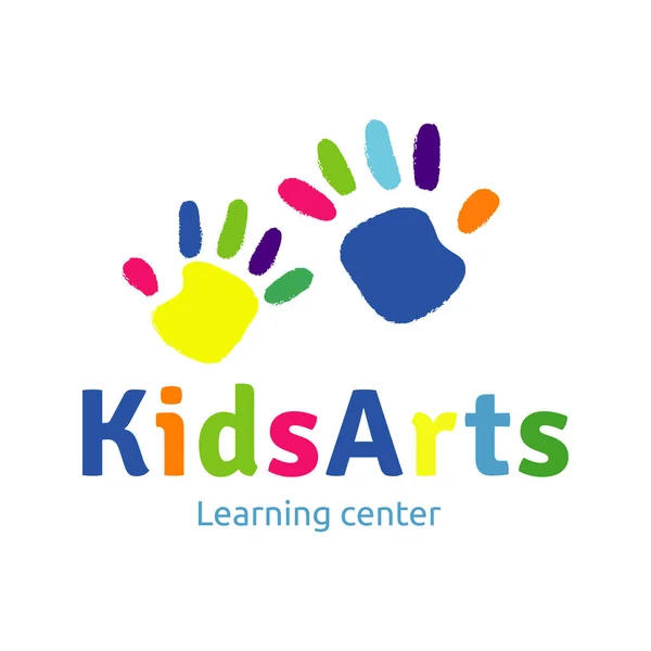 Kids Logo Design Template Vector Illustration — Stock Photo, Image