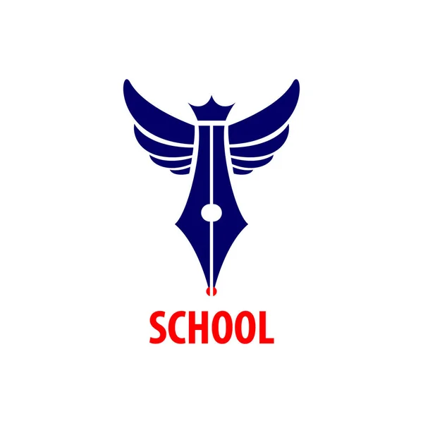 Освітній Логотип Вектором Дизайну Шкільного Логотипу — стокове фото