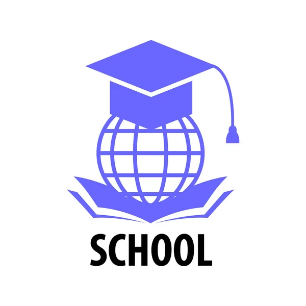 Modelo Logotipo Com Conceito Educação — Fotografia de Stock