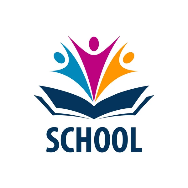 Okul Eğitim Logosu Vektör Illüstrasyon Tasarımı — Stok Vektör