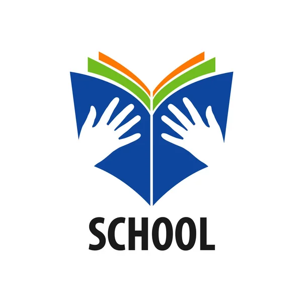 Modelo Design Logotipo Escola —  Vetores de Stock