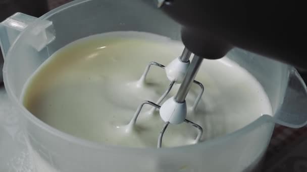 Miscelatore Pasta Montatrice Pasta Liquido Elettrodomestici Cucina Cucinare Casa Hobby — Video Stock