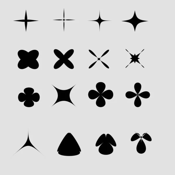 Black Icon Illustration Vector — Stock Photo, Image
