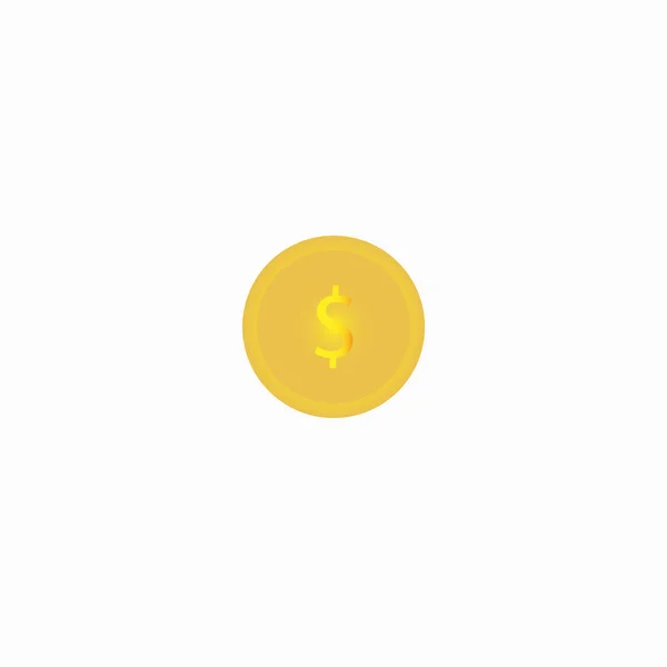 黄金货币图标业务设计 — 图库照片