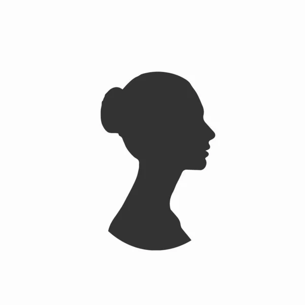 Grafische Silhouette Gesicht Frau Design — Stockfoto