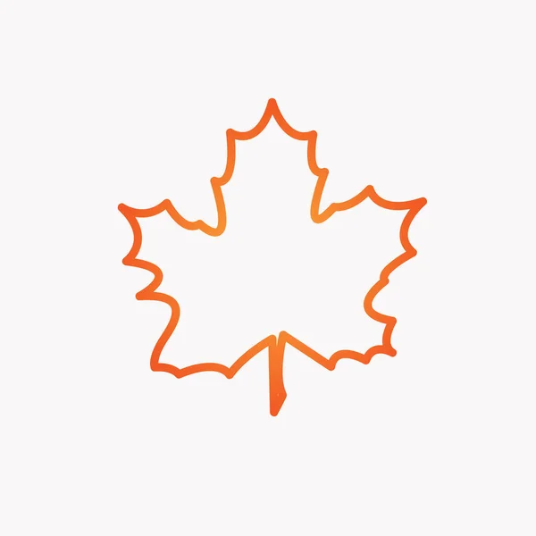 Herbst Vektor Blatt Design Symbol — Stockfoto
